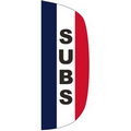 "SUBS" 3' x 8' Stationary Message Flutter Flag